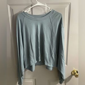 Light blue cropped sweater